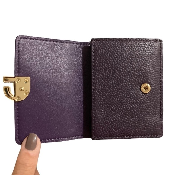 NEW COLE HAAN GRAND SERIES ESS Wallet & Key Fob Gift Set Blackberry Cordial - Picture 8 of 13
